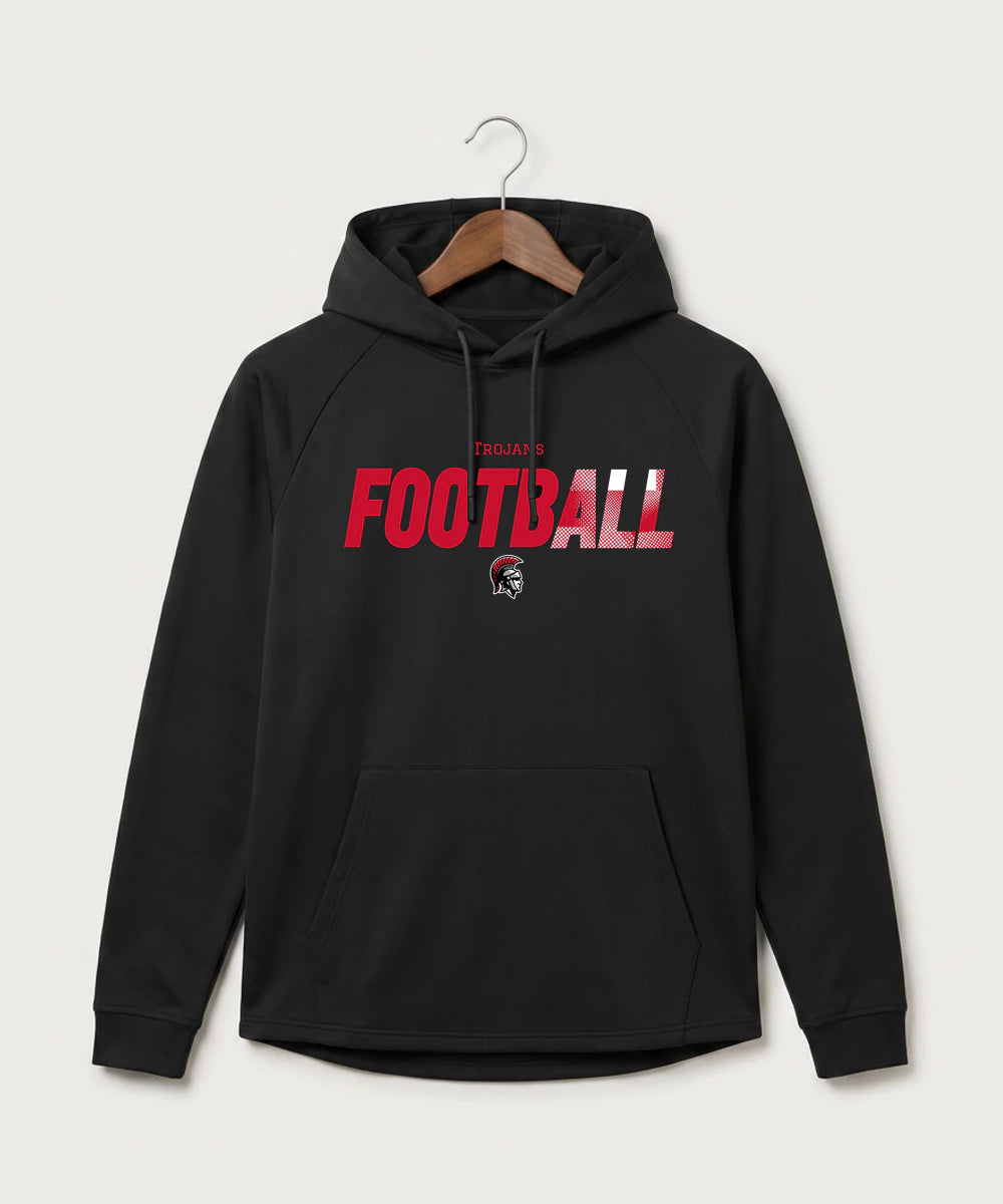 Worthington High School Football (Boys) - Black Hoodie - Full Front
