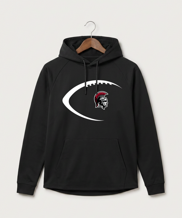 Worthington High School Football (Boys) - Black Hoodie - Full Front