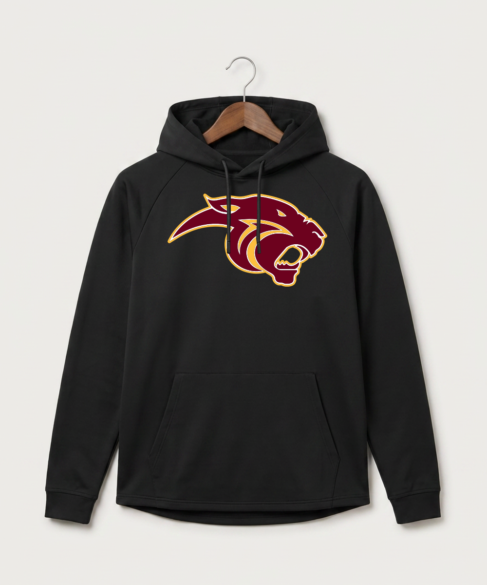 Pine Island High School Football (Boys) - Black Hoodie - Full Front