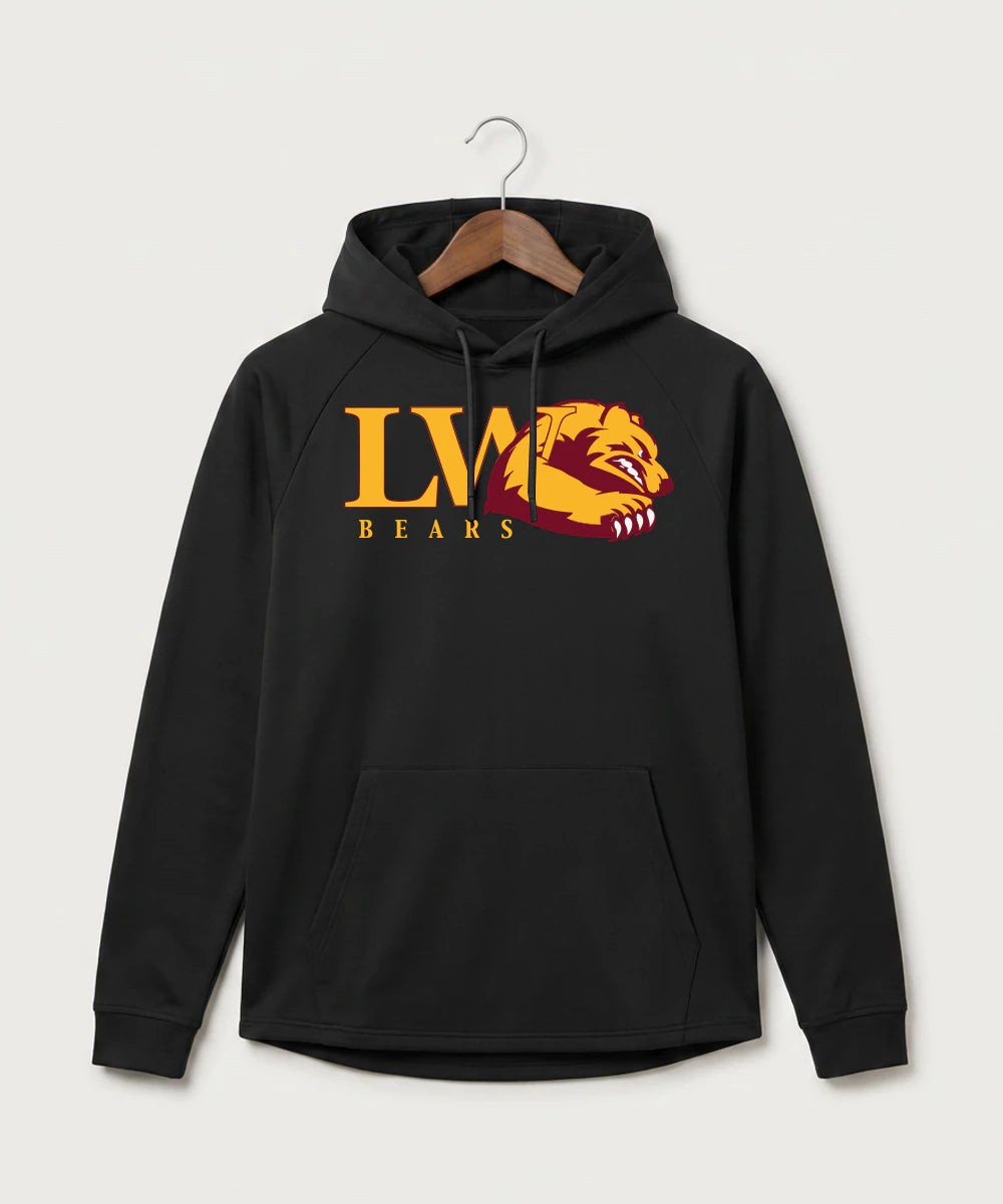 Lake of the Woods High School Football (Boys) - Black Hoodie - Full Front