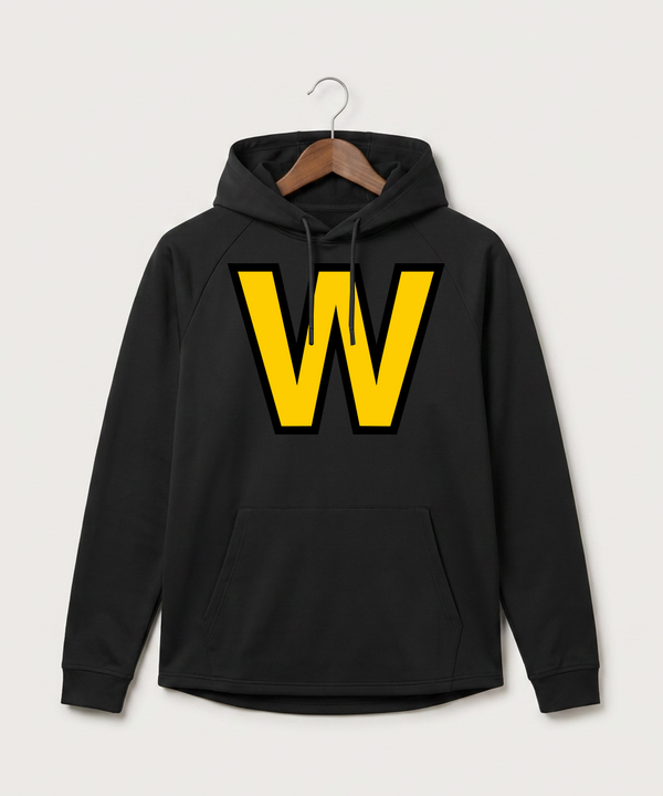 Warroad High School Football (Boys) - Black Hoodie - Full Front