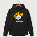 Polo HS Football general - Black Hoodie - Full Front