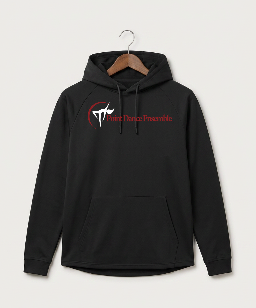 Point Dance Ensemble Dance - Black Hoodie - Full Front