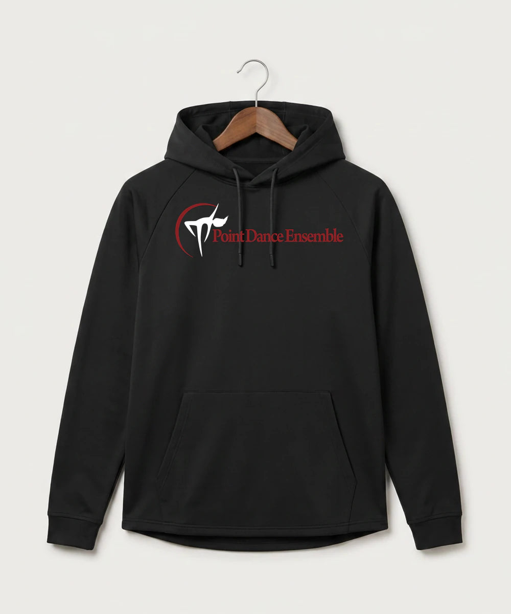 Point Dance Ensemble Dance - Black Hoodie - Full Front