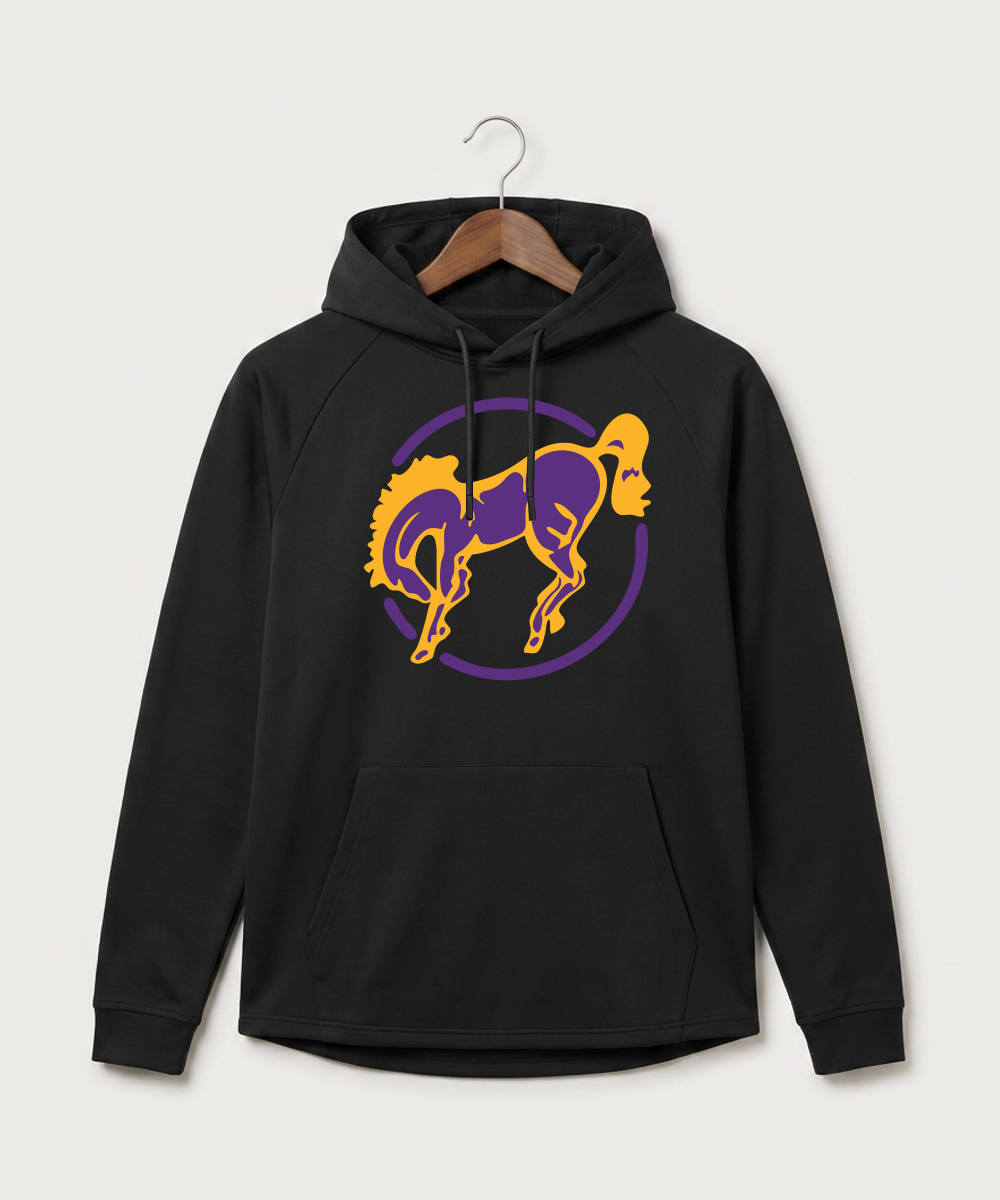 International Falls High School Football (Boys) - Black Hoodie - Full Front