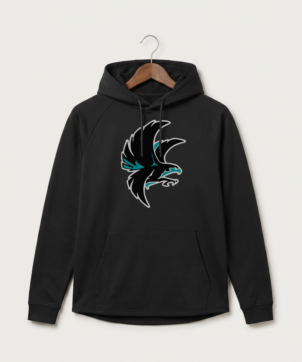 Alden-Conger-Glenville Emmons High School Football (Boys) - Black Hoodie - Full Front