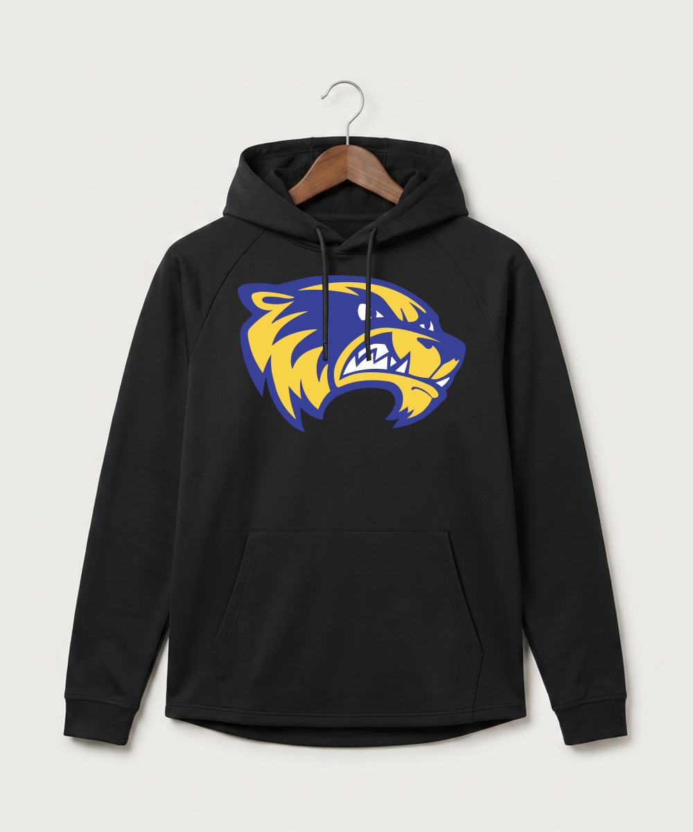 Wadena Deer Creek High School Football (Boys) - Black Hoodie - Full Front