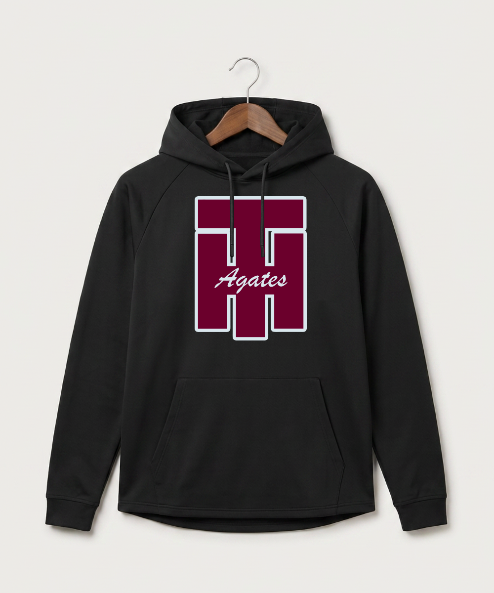 Two Harbors High School Football (Boys) - Black Hoodie - Full Front