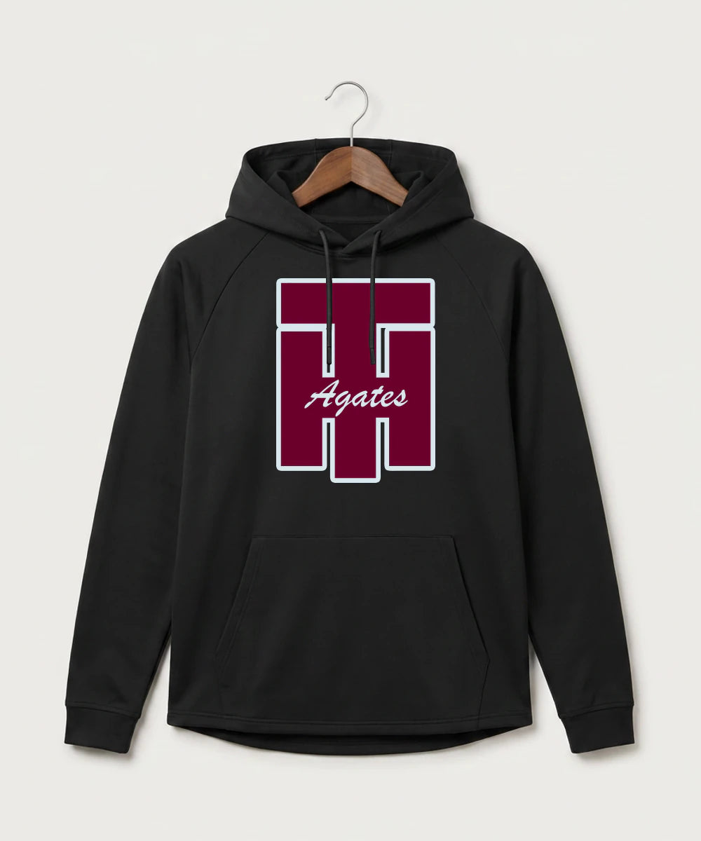Two Harbors High School Football (Boys) - Black Hoodie - Full Front
