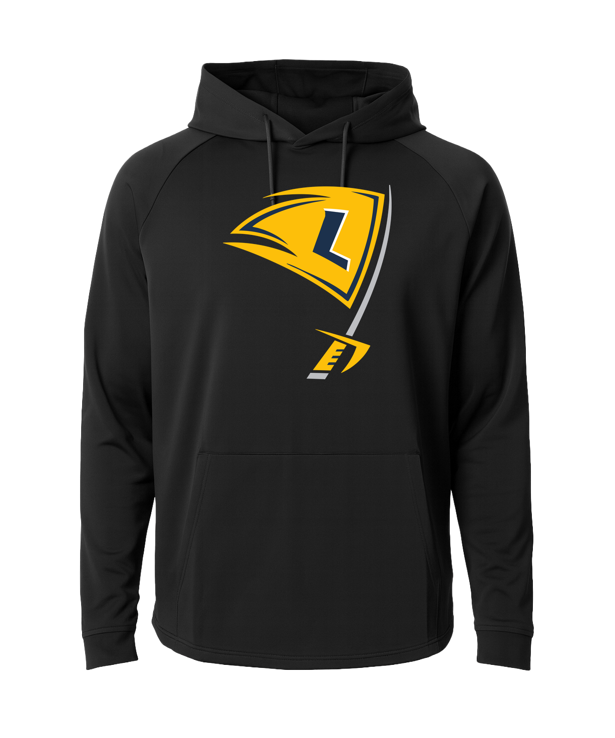 Howard Lake-Waverly-Winsted Football - Black Hoodie - Full Front