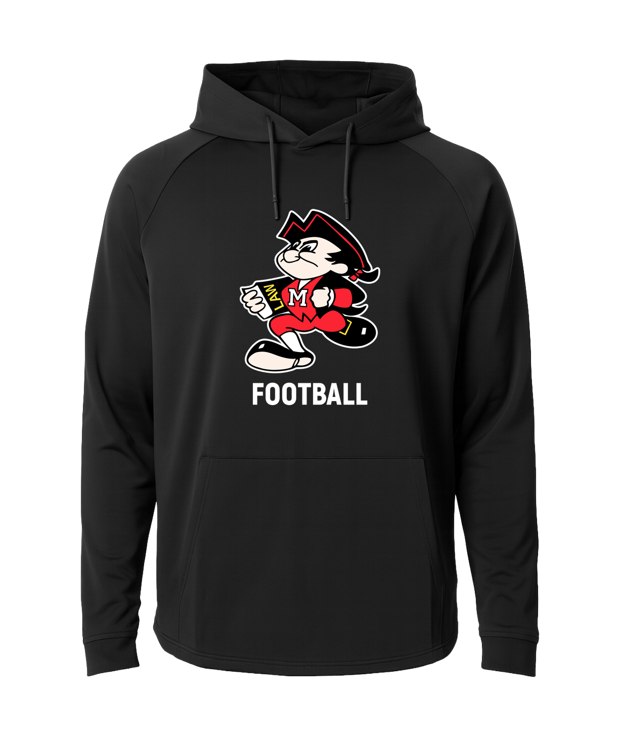John Marshall High School football_boys - Black Hoodie - Full Front