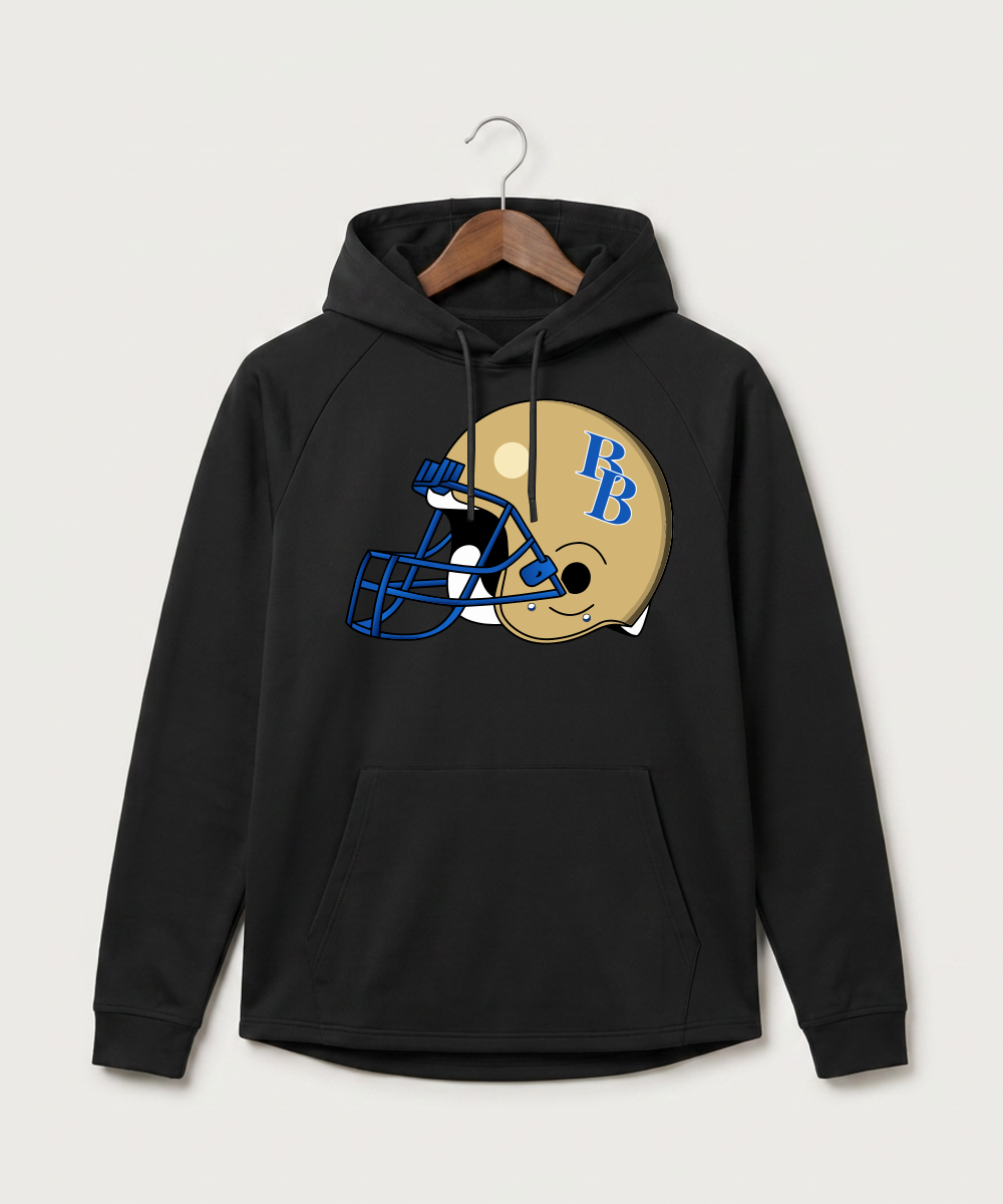 Braham Area High School Football (Boys) - Black Hoodie - Full Front