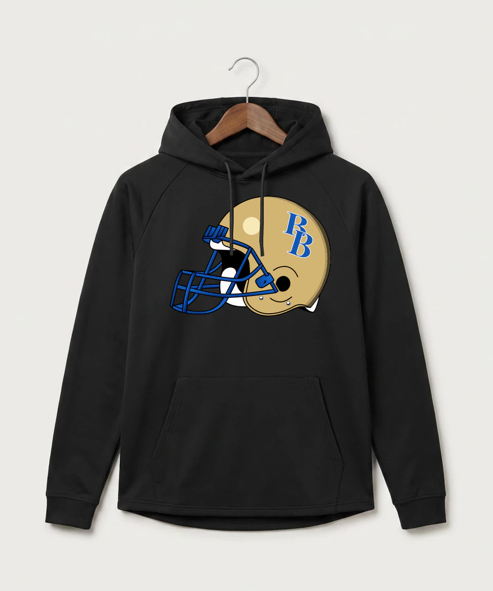 Braham Area High School Football (Boys) - Black Hoodie - Full Front
