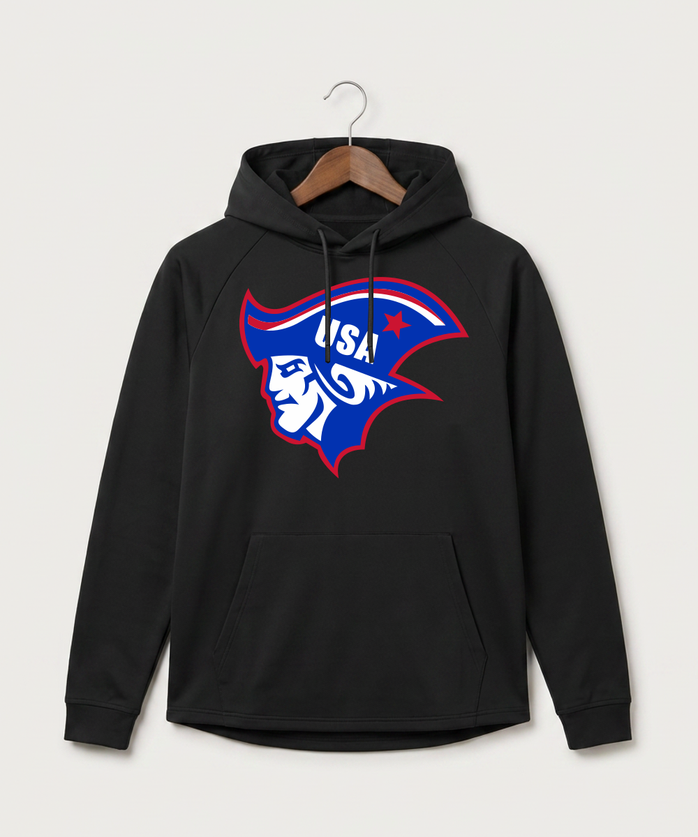 Upsala High School Football (Boys) - Black Hoodie - Full Front