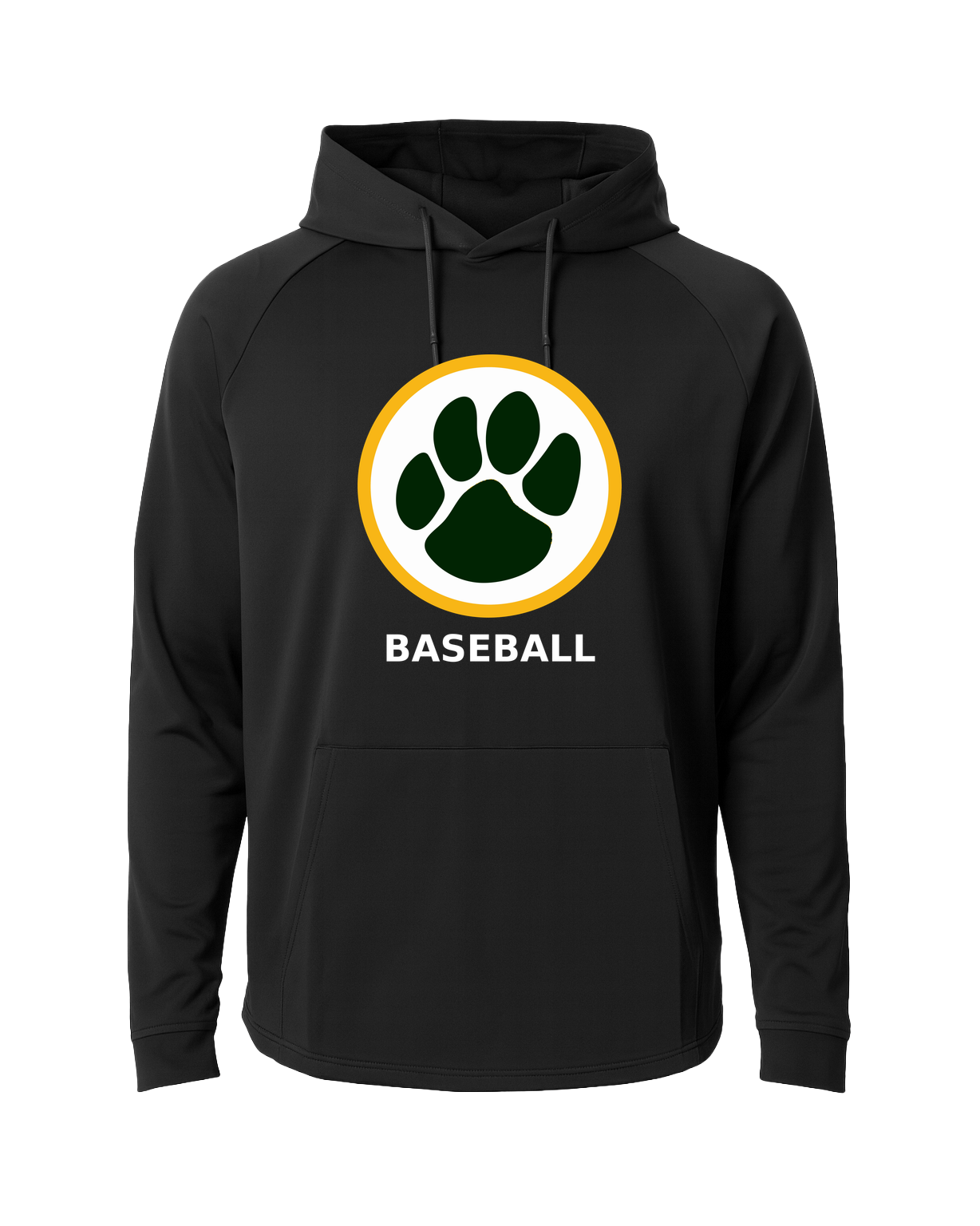 Ashwaubenon Baseball — final e2e test - Black Hoodie - Full Front