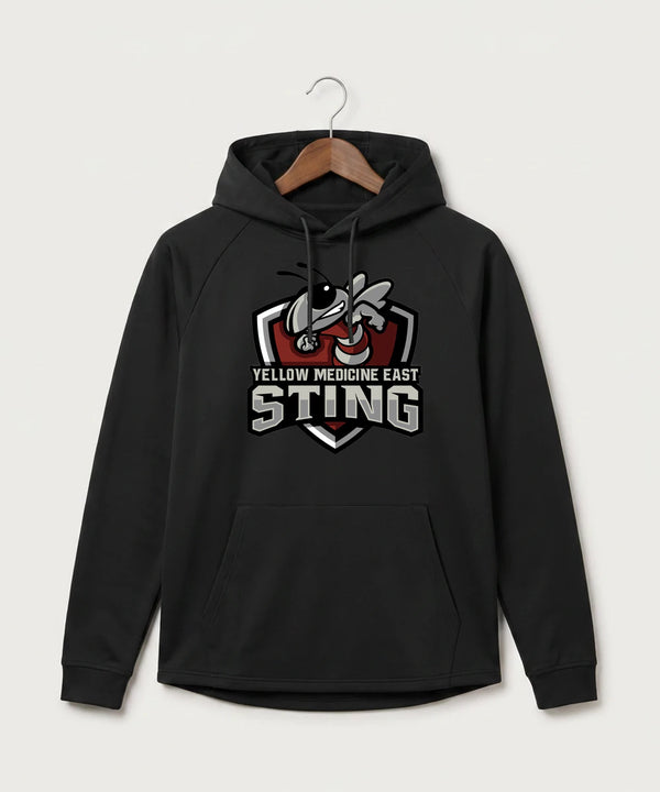 Yellow Medicine East High School Athletics - Black Hoodie - Full Front