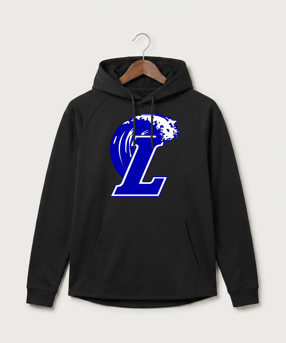 Lakeview High School Football (Boys) - Black Hoodie - Full Front