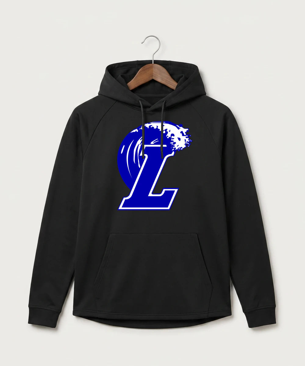 Lakeview High School Football (Boys) - Black Hoodie - Full Front