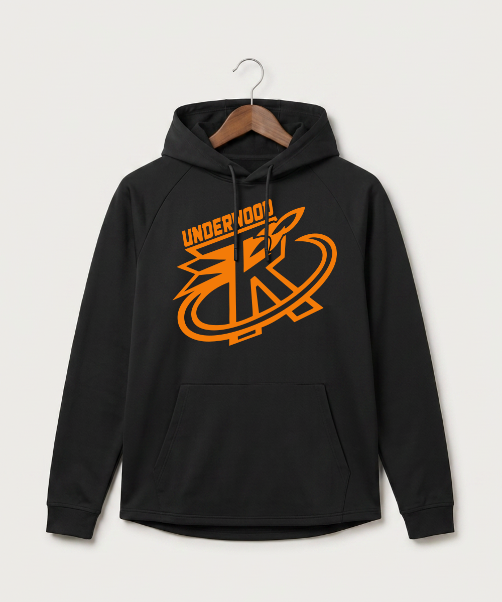 Underwood High School Football (Boys) - Black Hoodie - Full Front