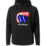 Waupaca High School Football - Black Hoodie - Full Front