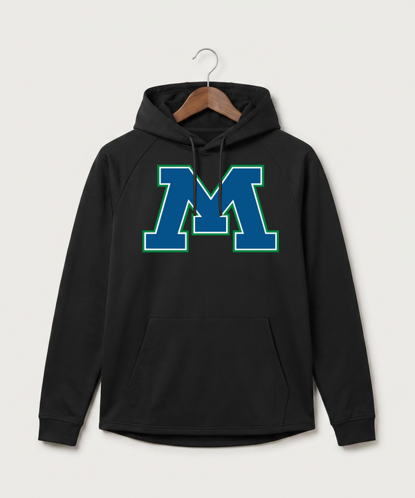 Minnewaska Area High School Football (Boys) - Black Hoodie - Full Front