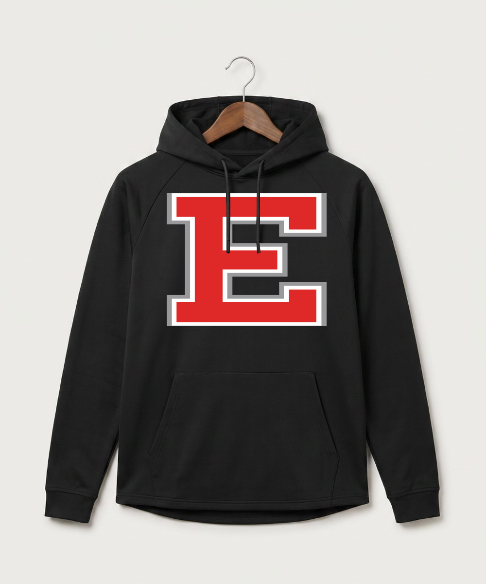 Duluth East High School Football (Boys) - Black Hoodie - Full Front