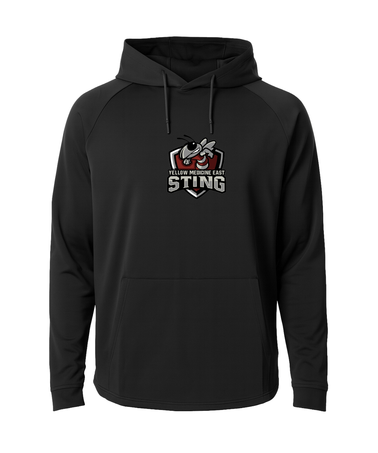 Yellow Medicine East Athletics - Black Hoodie - Full Front