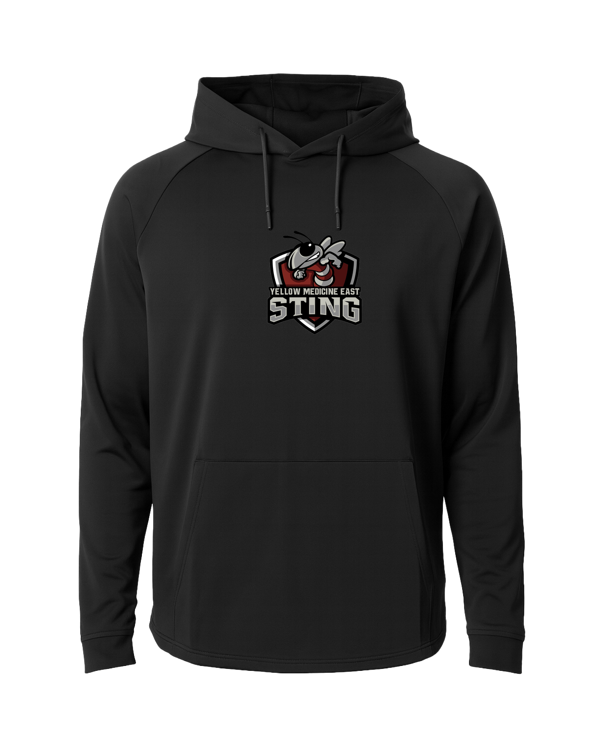 Yellow Medicine East Athletics - Black Hoodie - Full Front