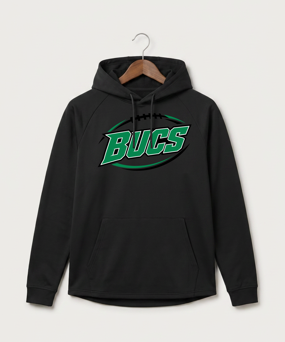 Waterville-Elysian-Morristown High School Football (Boys) - Black Hoodie - Full Front