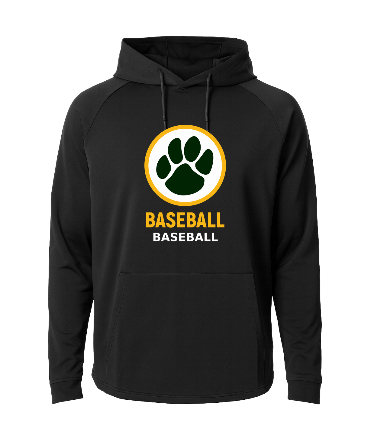 Ashwaubenon Baseball — final e2e test - Black Hoodie - Full Front