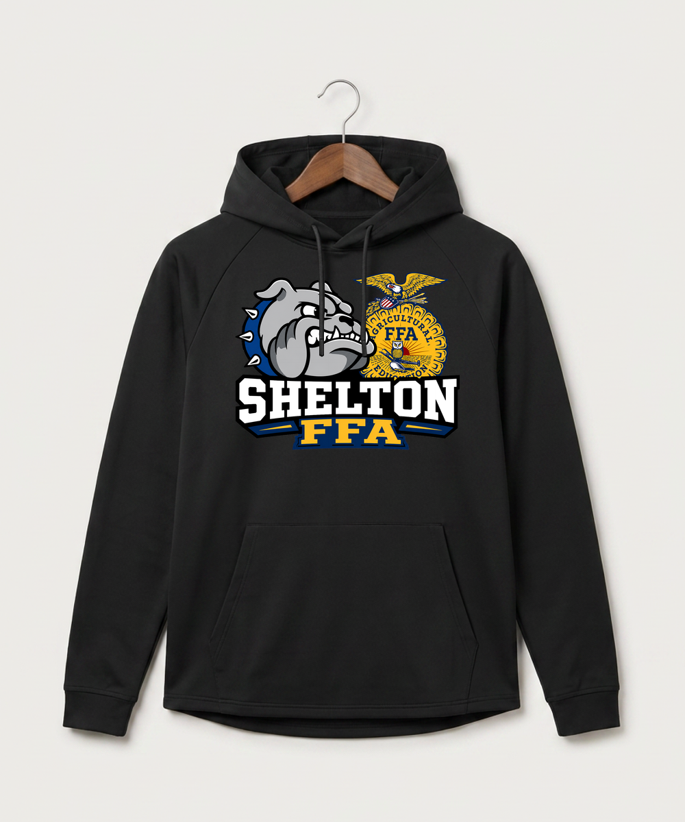 Shelton High School FFA general - Black Hoodie - Full Front