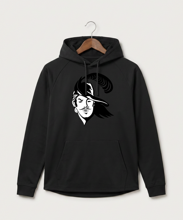Border West Football (Boys) - Black Hoodie - Full Front