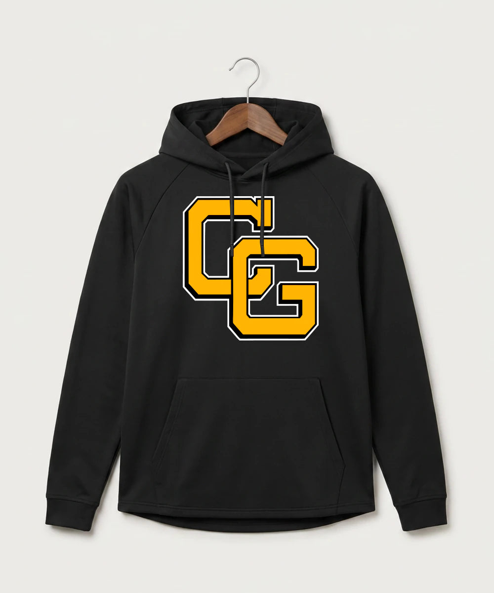 Clearbrook Gonvick High School Football (Boys) - Black Hoodie - Full Front