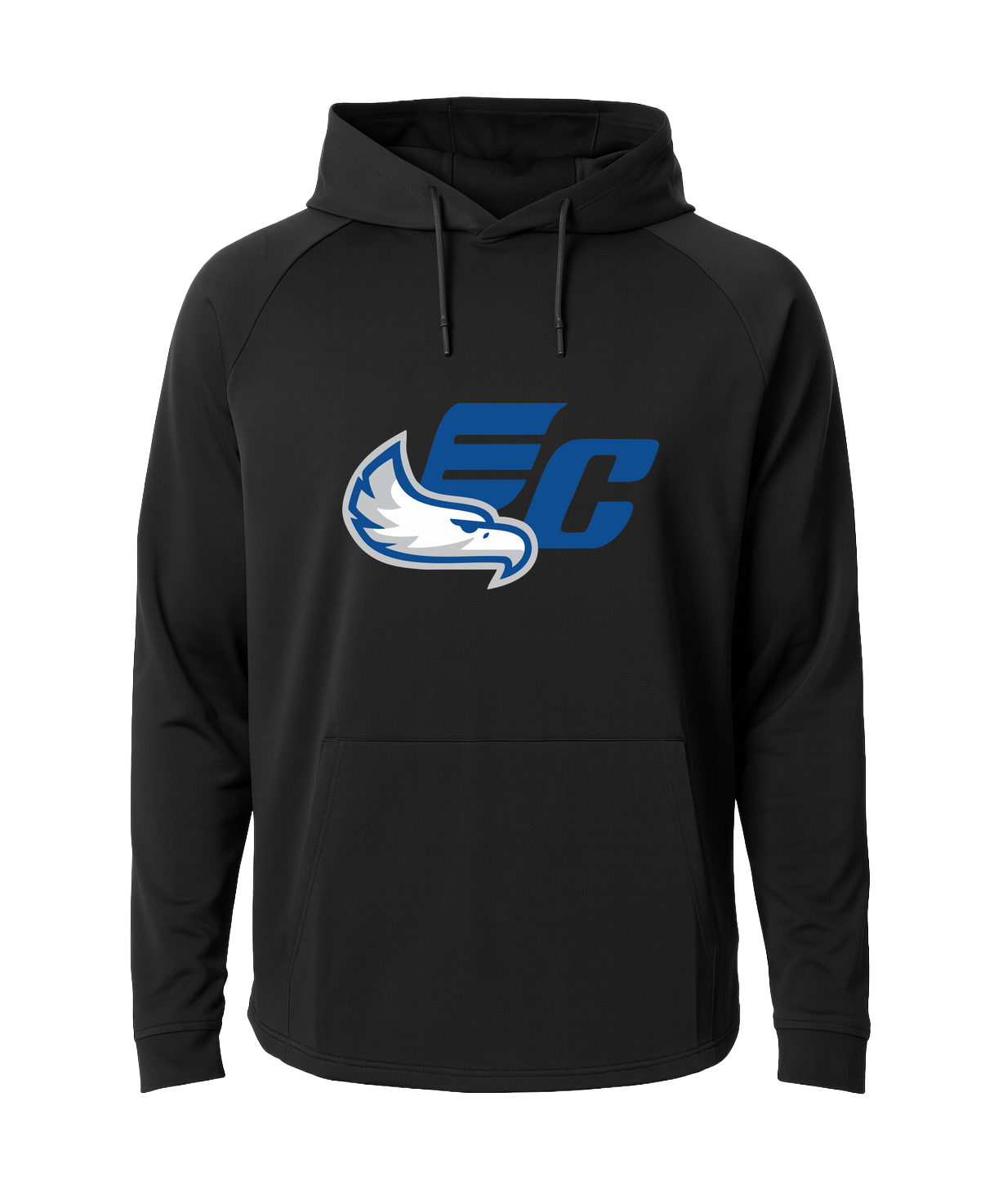 East Central Spring Sports - Black Hoodie - Full Front
