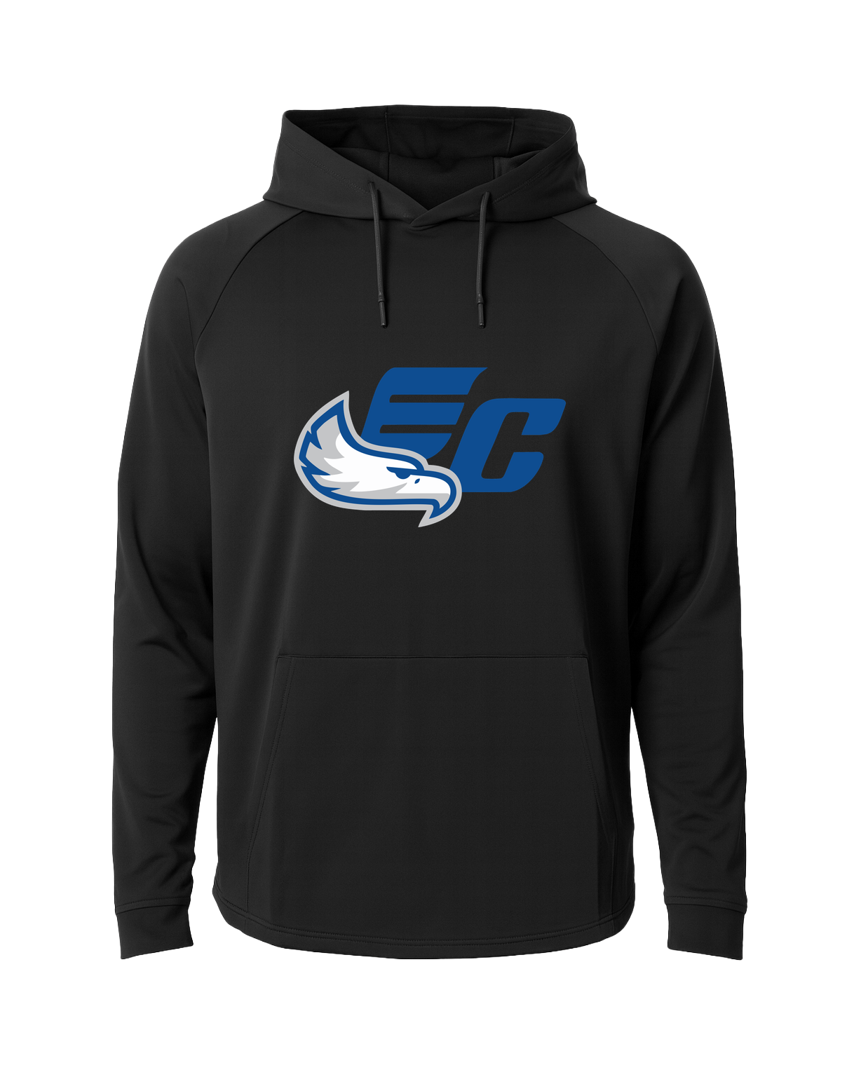 East Central Spring Sports - Black Hoodie - Full Front