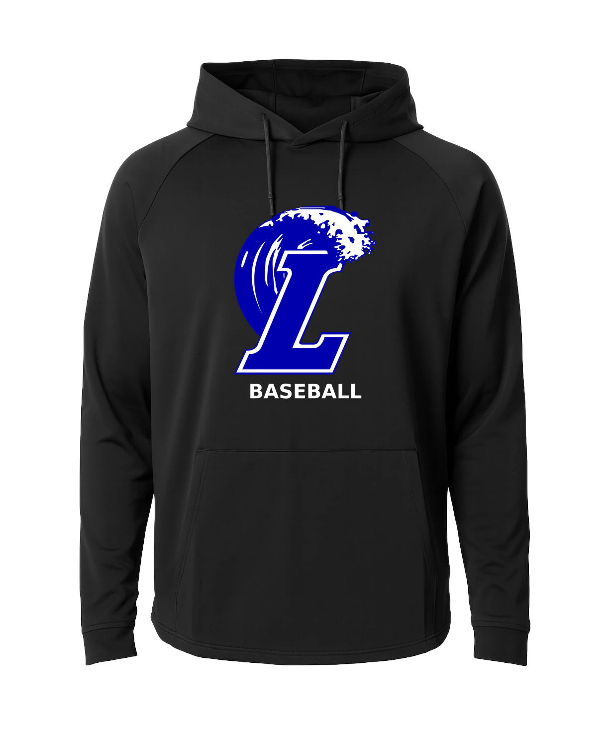 Lakeview Baseball - Black Hoodie - Full Front