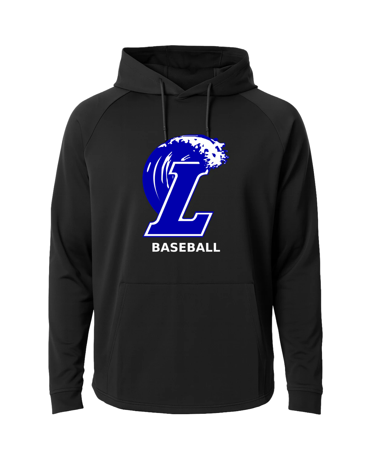 Lakeview Baseball - Black Hoodie - Full Front