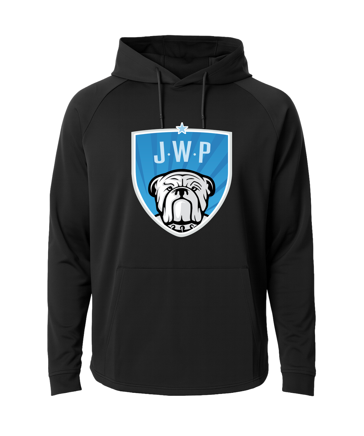 JWP Youth Baseball and Softball - Black Hoodie - Full Front