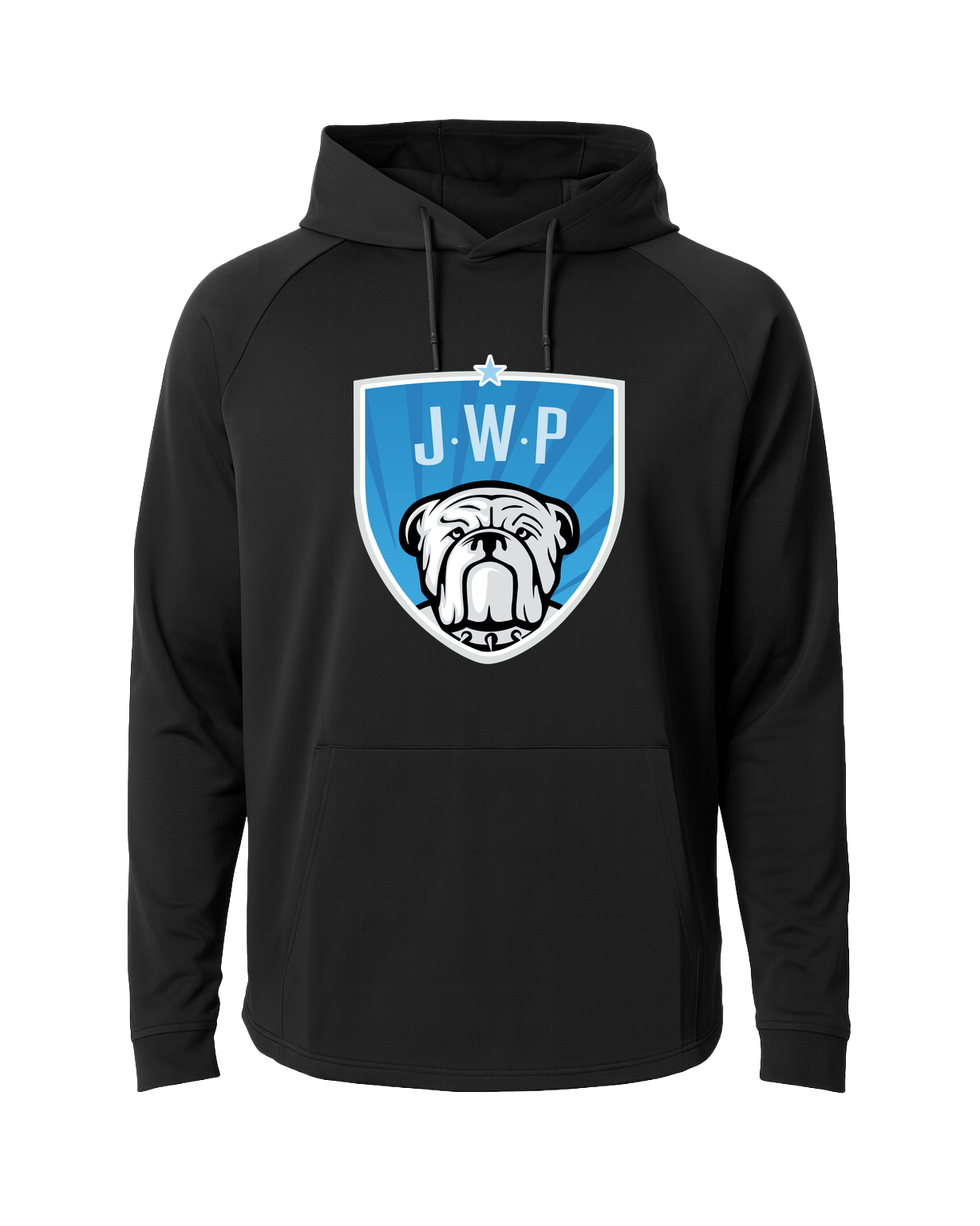 JWP Youth Baseball and Softball - Black Hoodie - Full Front