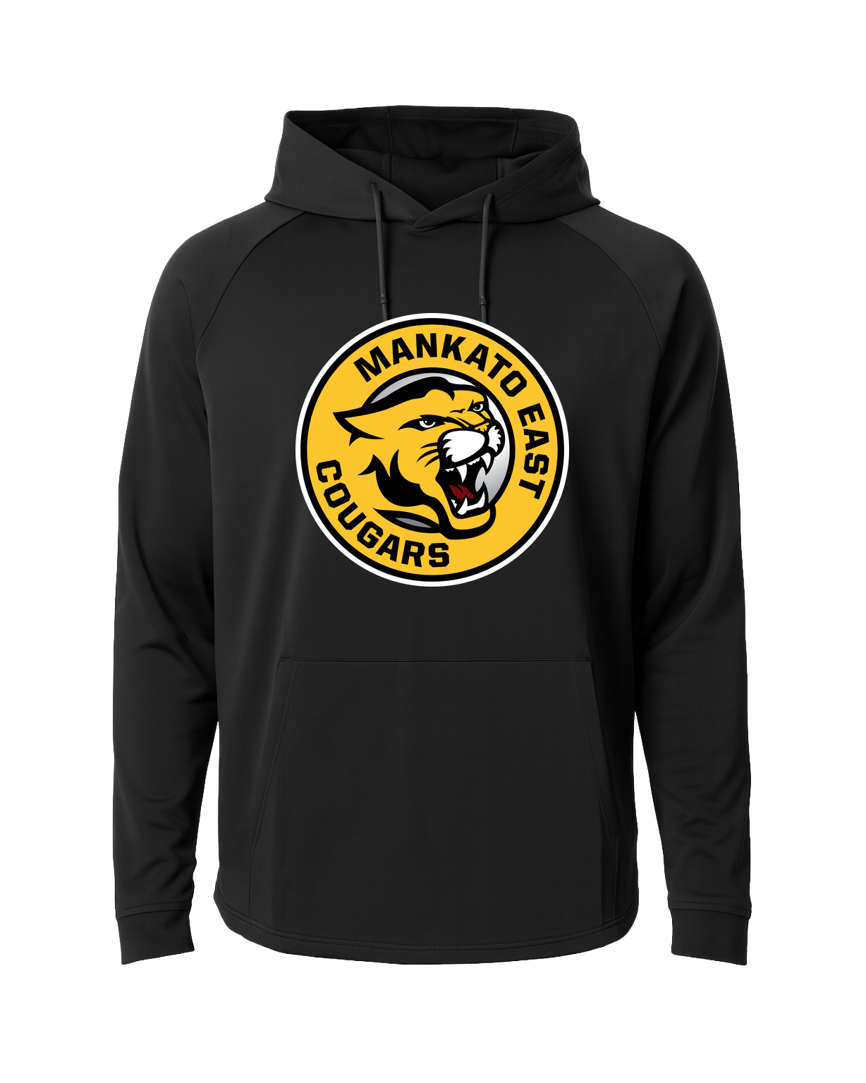 Mankato East Spring - Black Hoodie - Full Front
