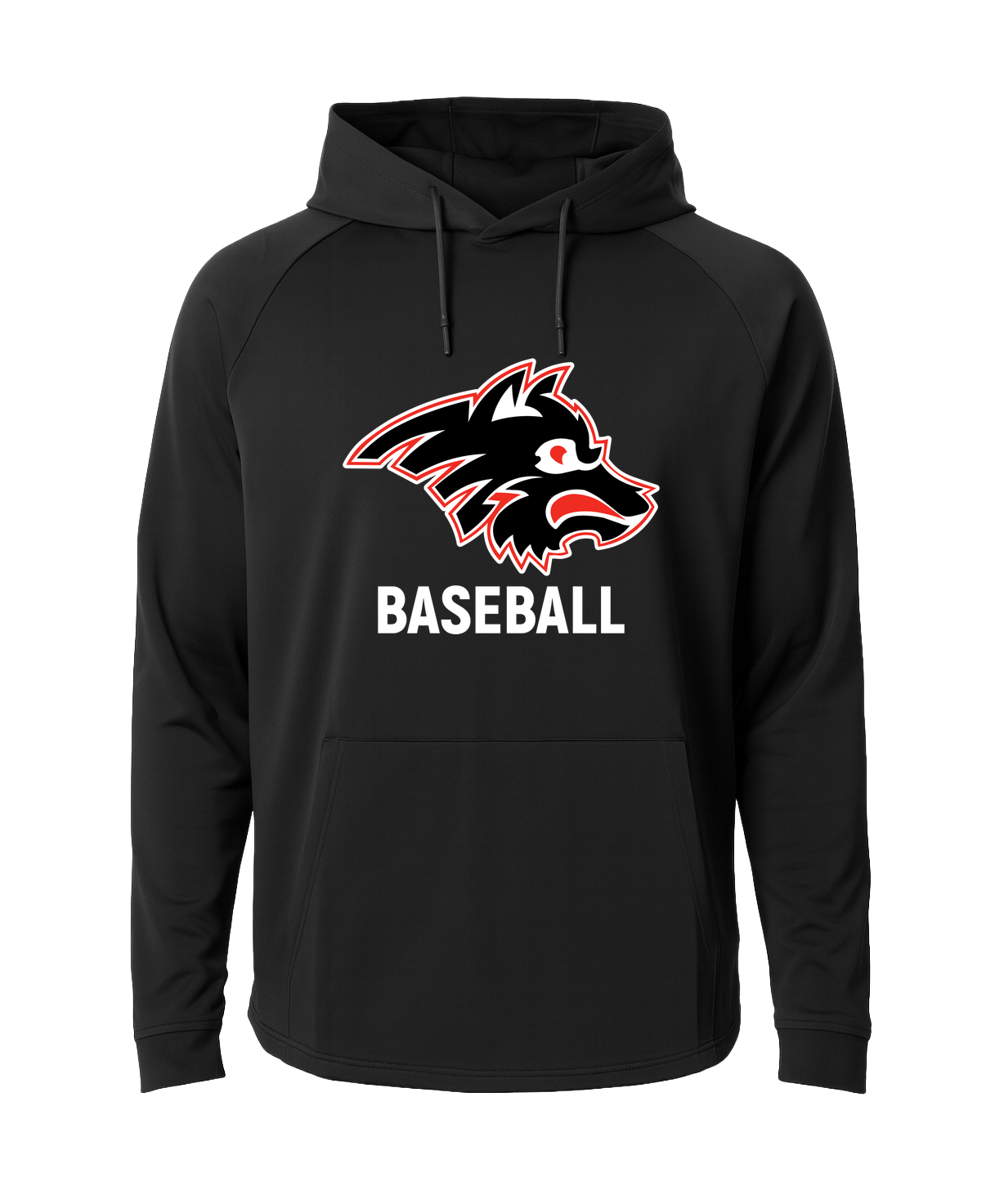 Milaca Baseball - Black Hoodie - Full Front
