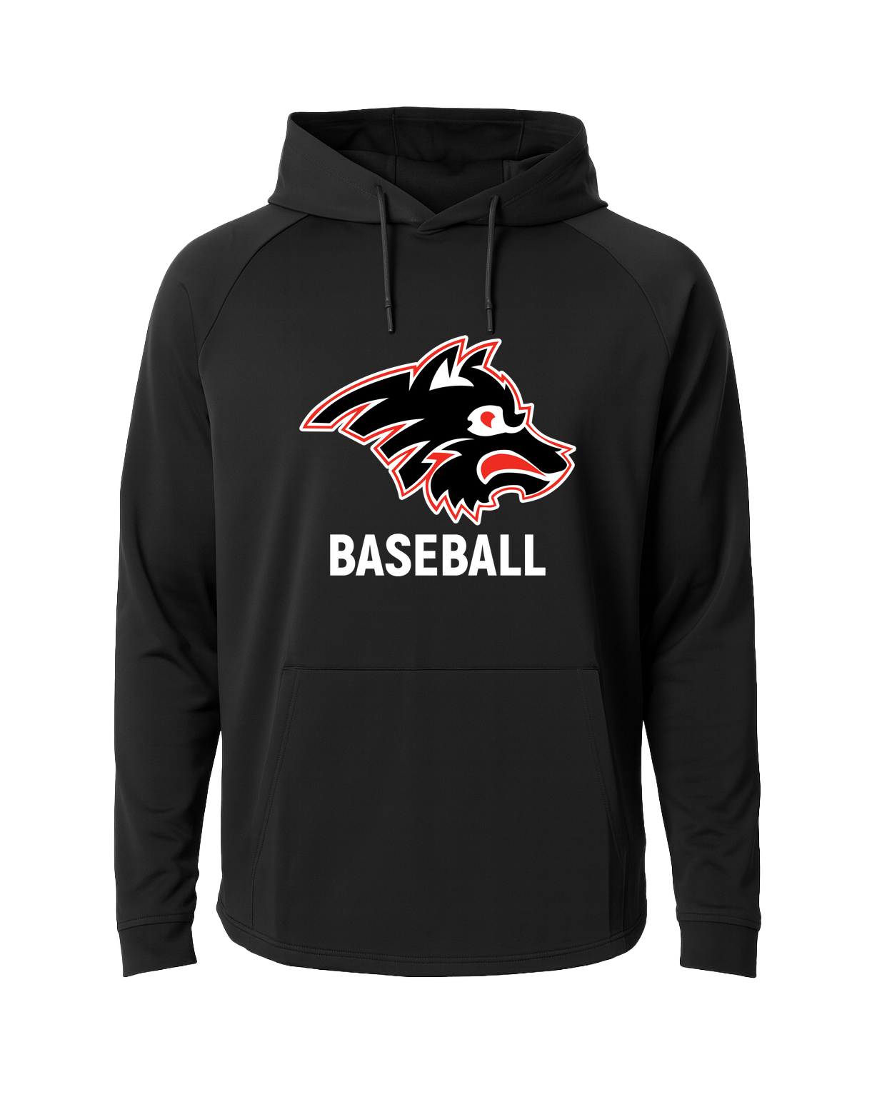 Milaca Baseball - Black Hoodie - Full Front