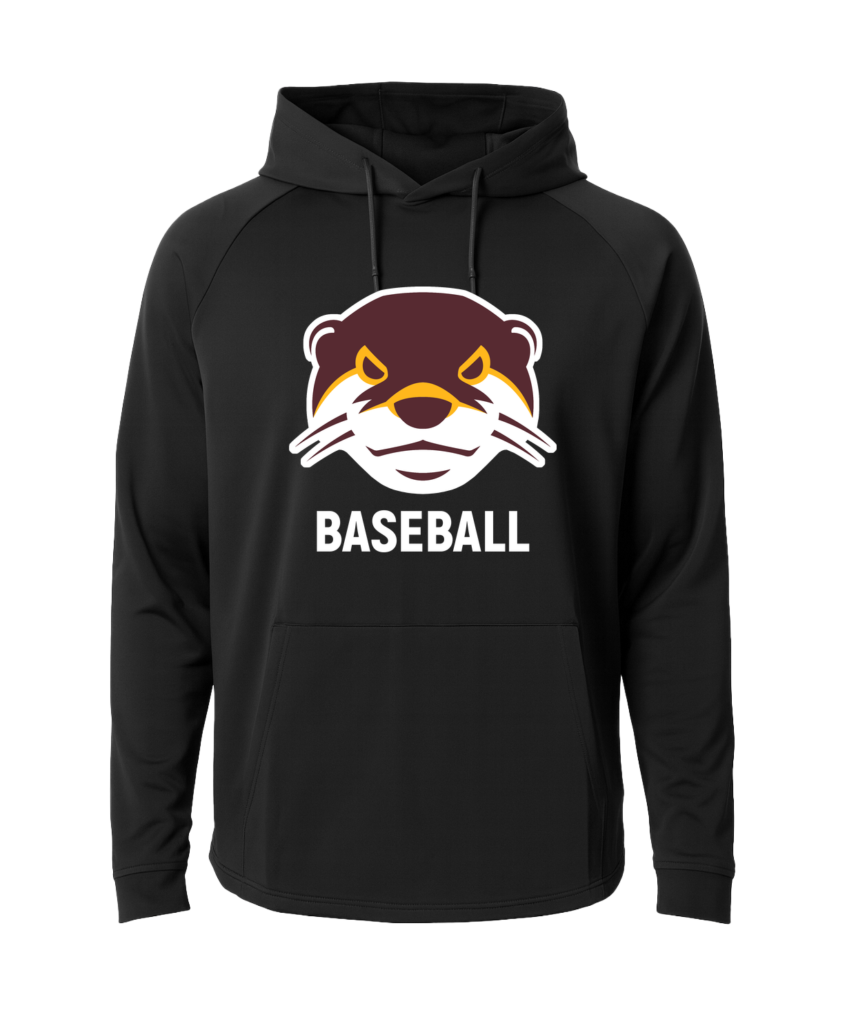 Fergus Falls Baseball - Black Hoodie - Full Front