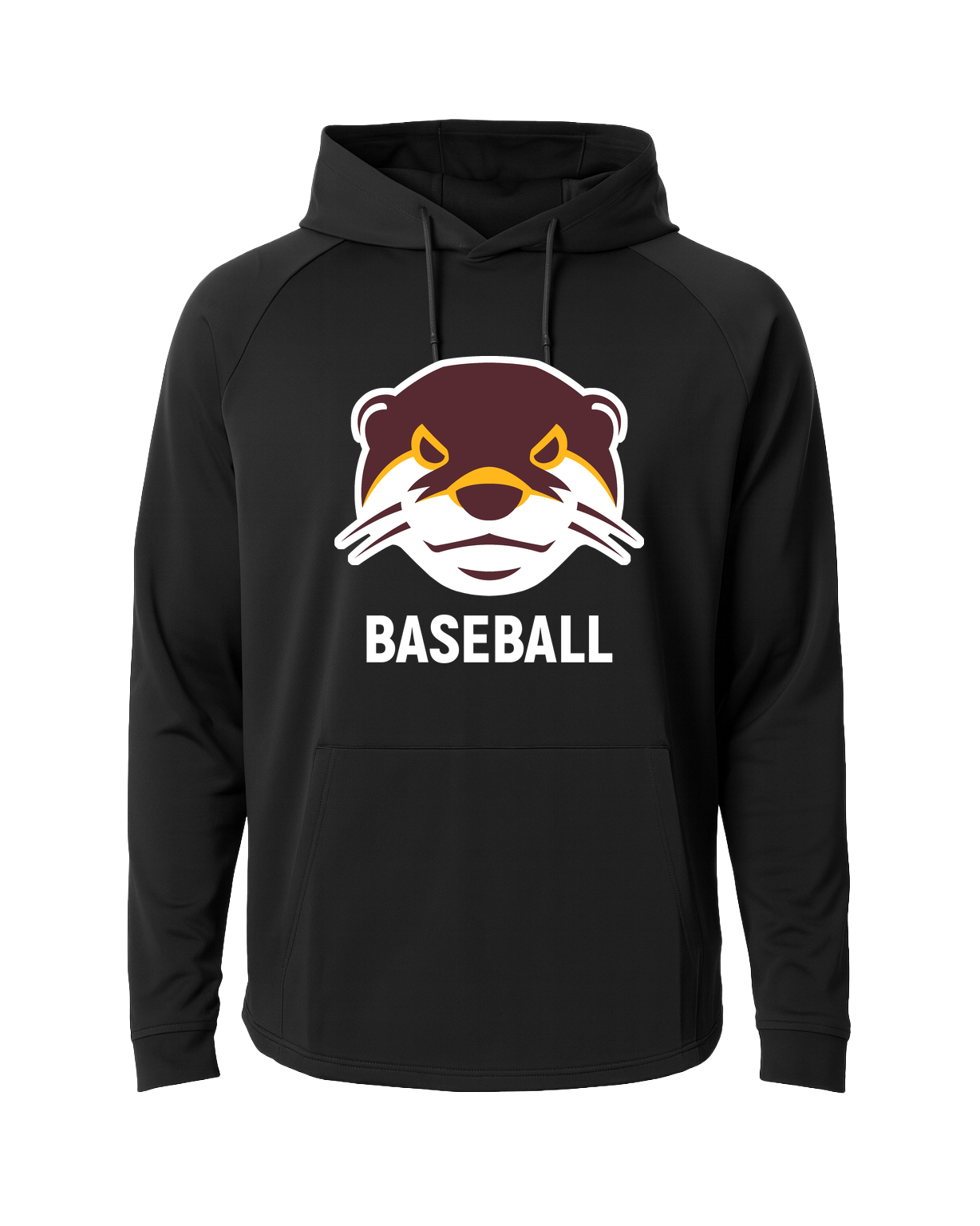 Fergus Falls Baseball - Black Hoodie - Full Front