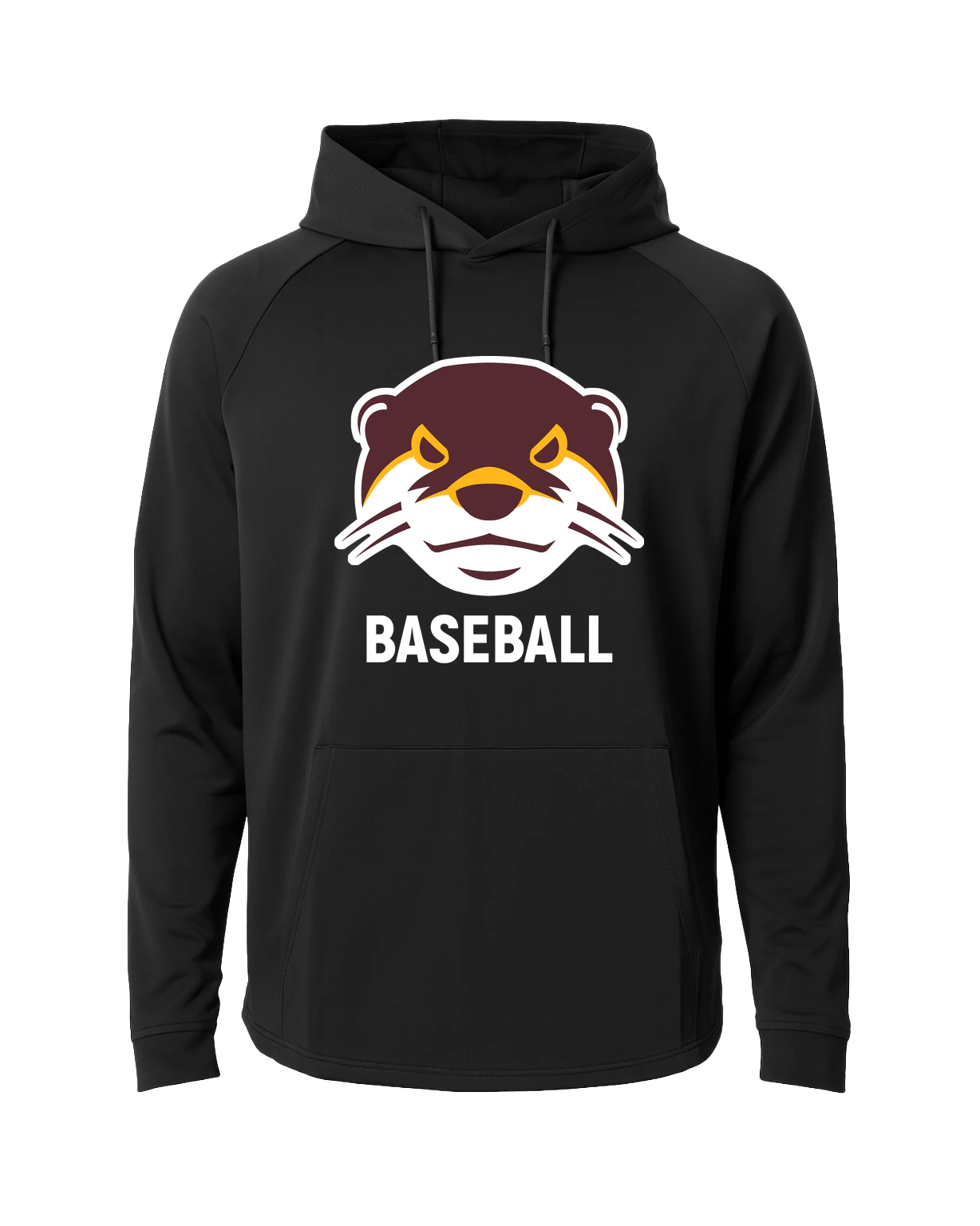 Fergus Falls Baseball - Black Hoodie - Full Front