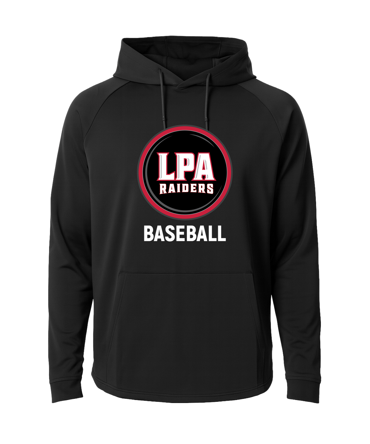 LPA BASEBALL - Black Hoodie - Full Front
