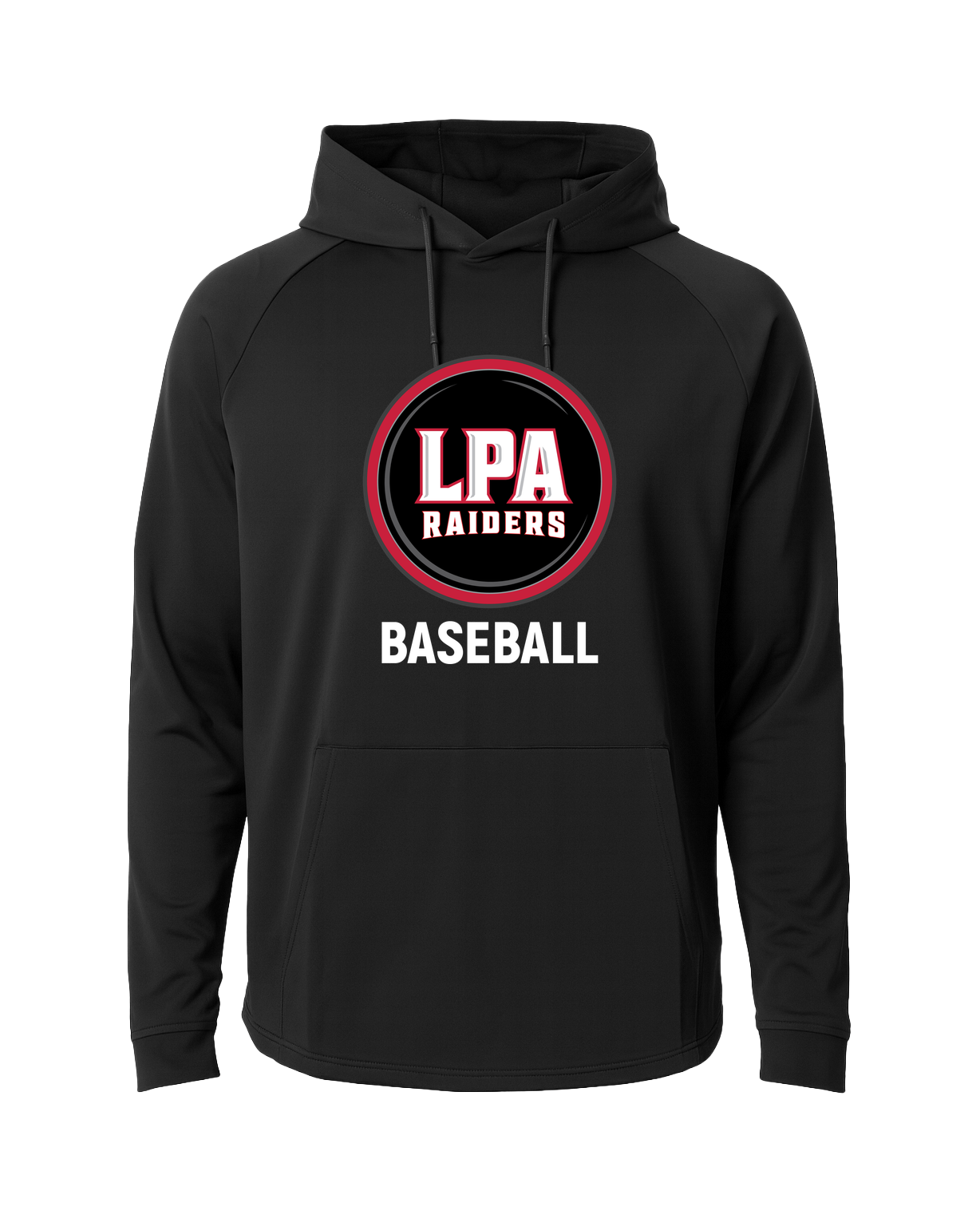 LPA BASEBALL - Black Hoodie - Full Front