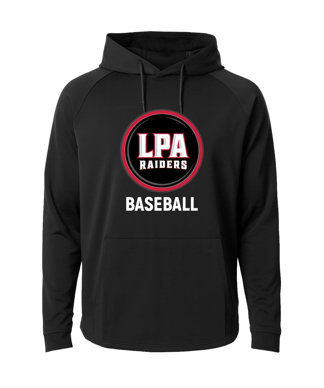 LPA BASEBALL - Black Hoodie - Full Front