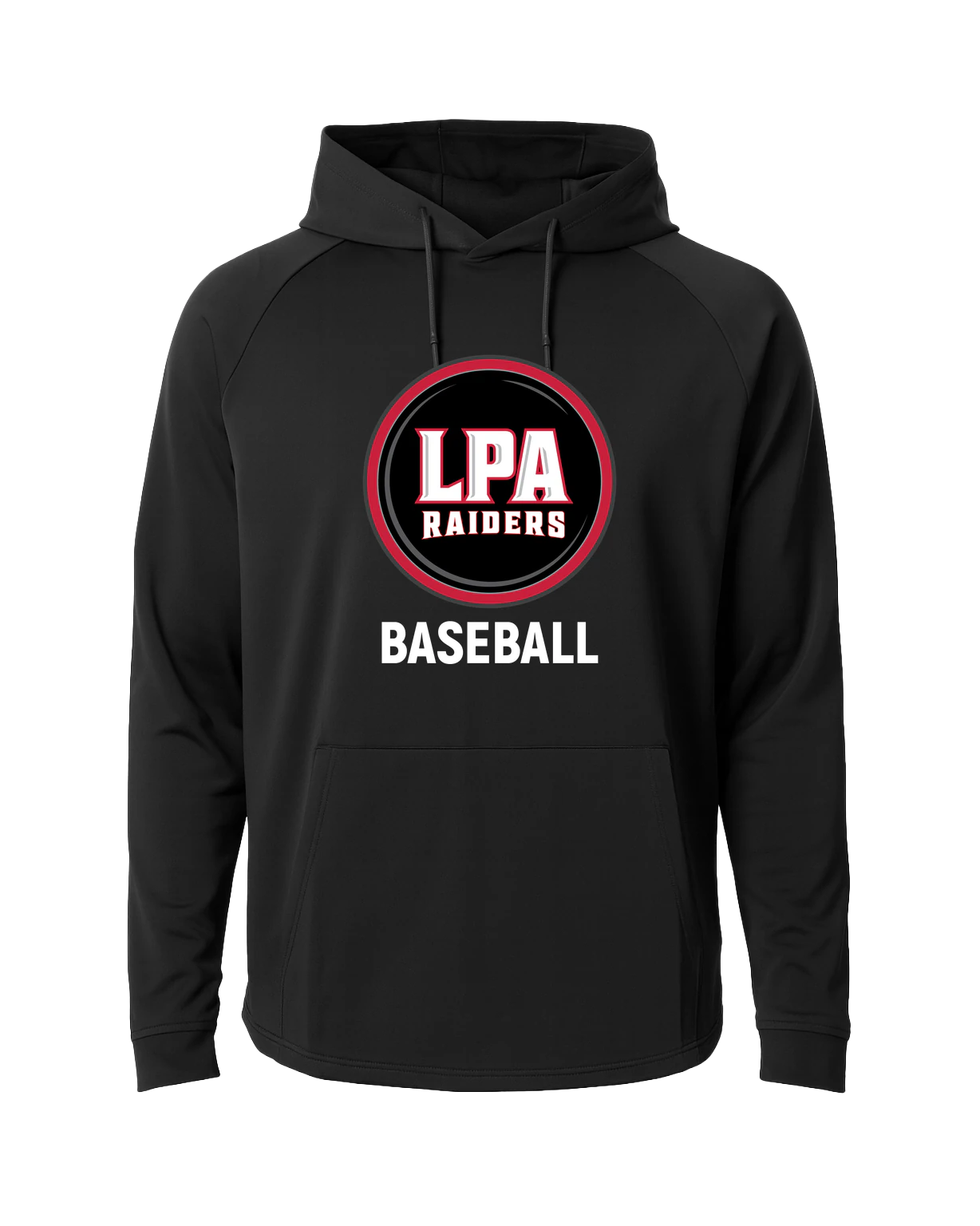 LPA BASEBALL - Black Hoodie - Full Front