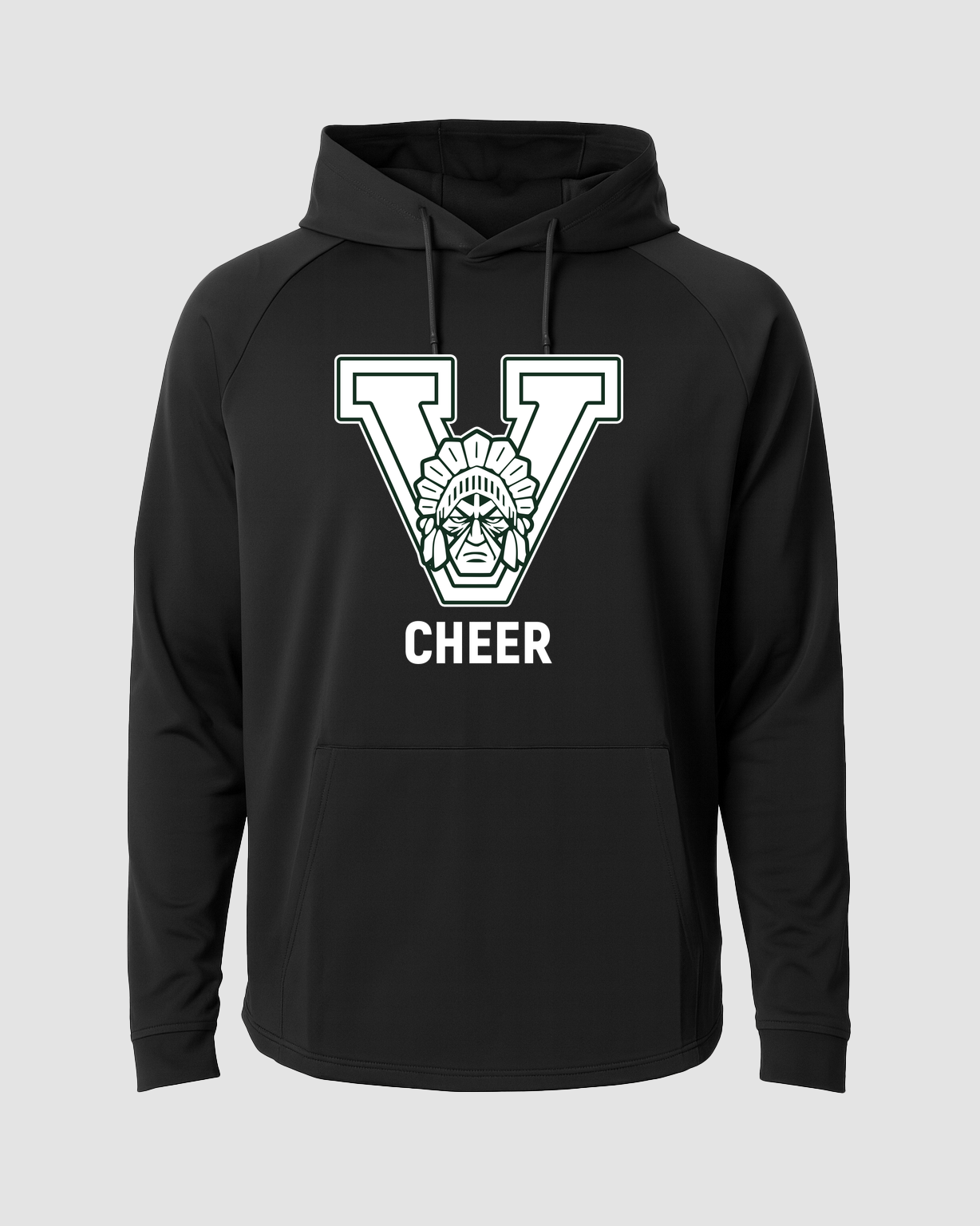 Xavier Football - Black Hoodie - Full Front